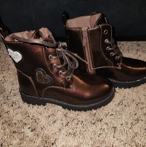 Stylish Kids Sparkle Brown Boots